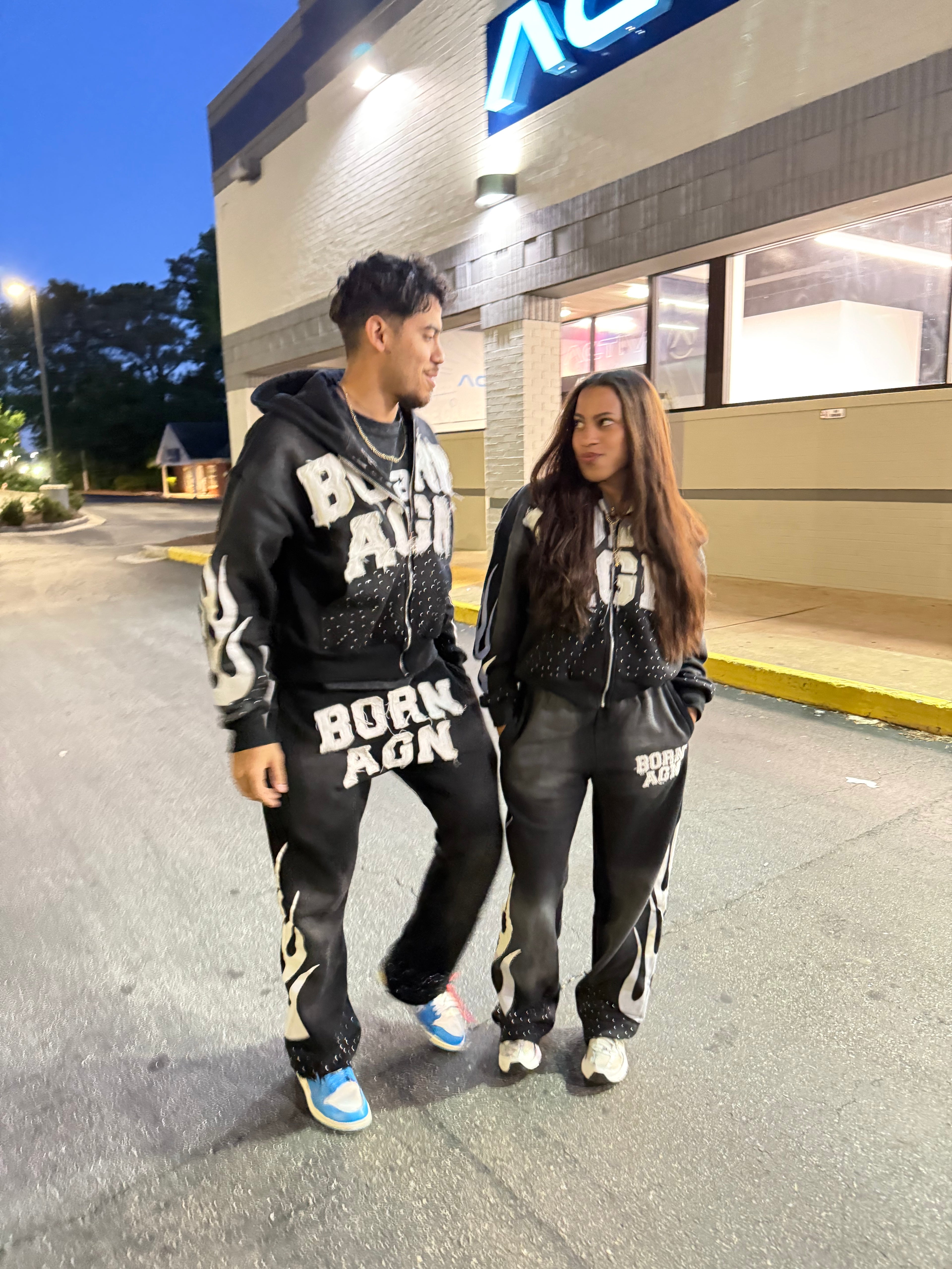 Born Agn Wide Leg Sweatpants