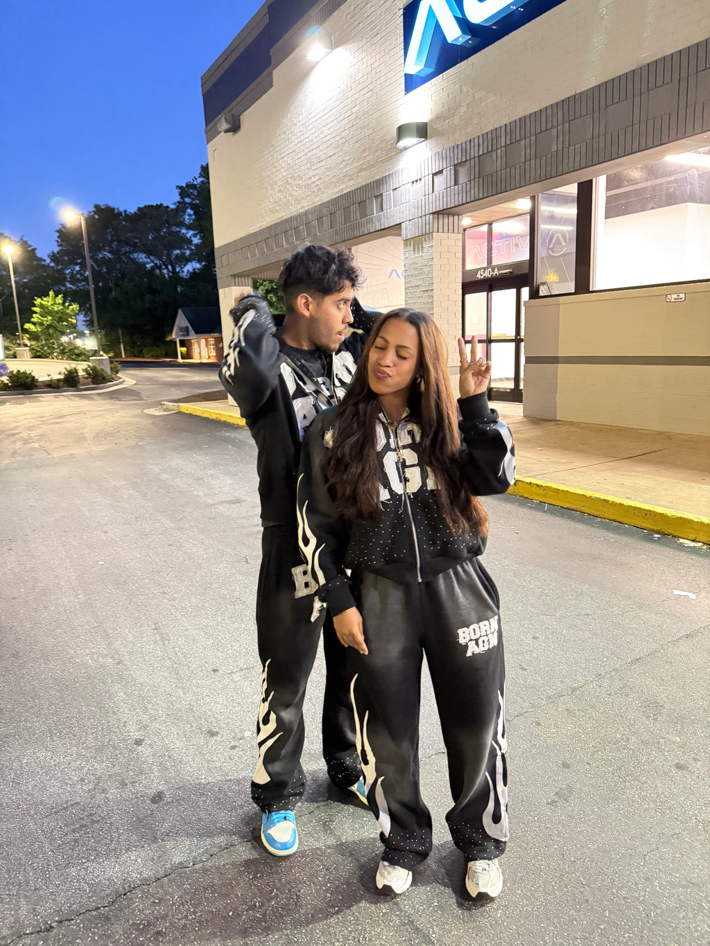 Born Agn Wide Leg Sweatpants